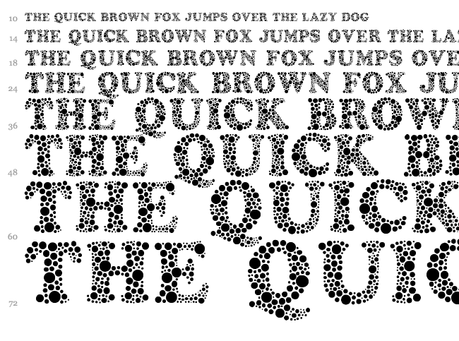 Amydor font waterfall