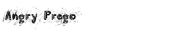 Angry Prego font