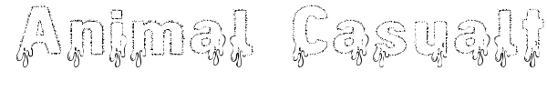 Animal Casualty font