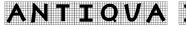 Antiqua In Grid font preview