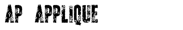AP Applique font