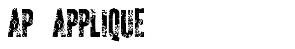 AP Applique font preview