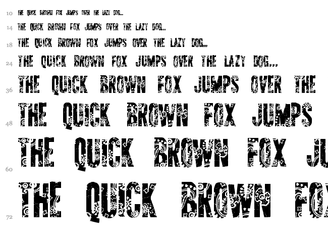 AP Applique font waterfall