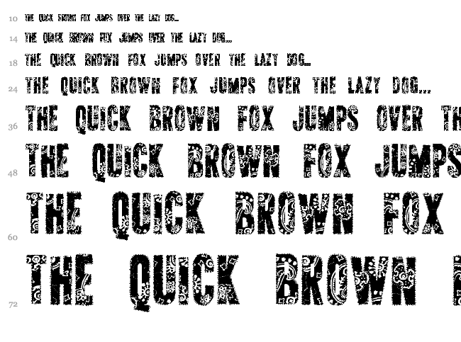 AP Applique font waterfall