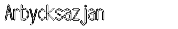 Arbycksazjan font