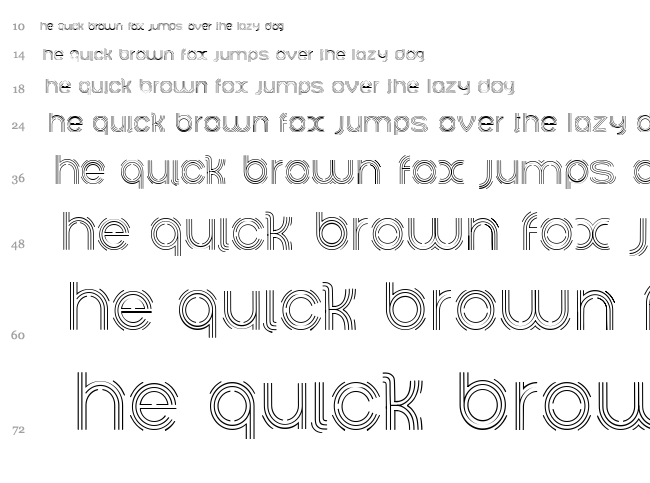 Ariadne font waterfall