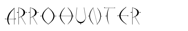 Arrohunter font