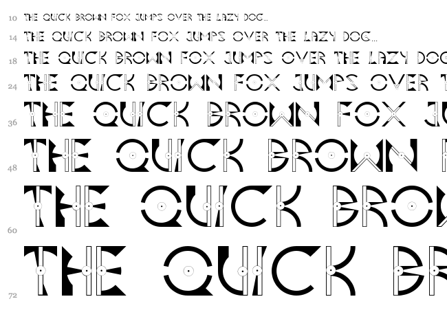 Asteria font waterfall