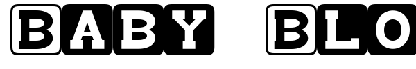 Baby Blocks font