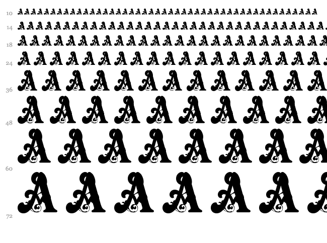 Baby Pirate font waterfall