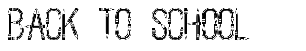 Back To School font