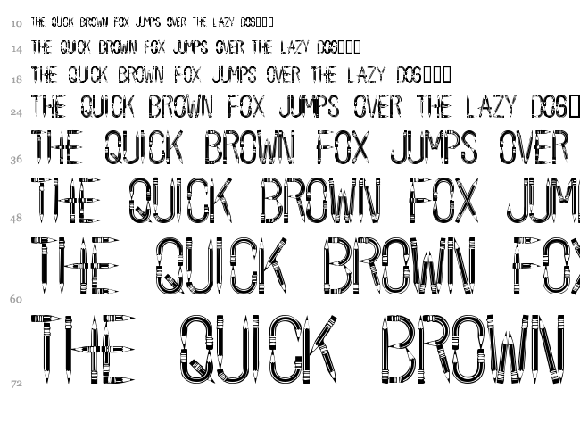 Back To School font waterfall