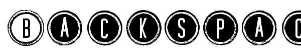Backspacer Tribute To Pearl Jam font
