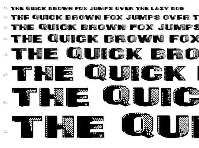 Badazzle font waterfall