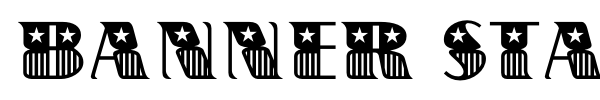 Banner Star font