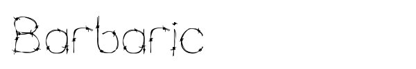 Barbaric font