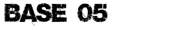 Base 05 font preview