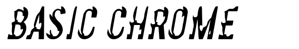 Basic Chrome font