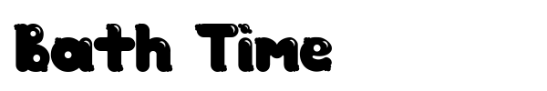 Bath Time font