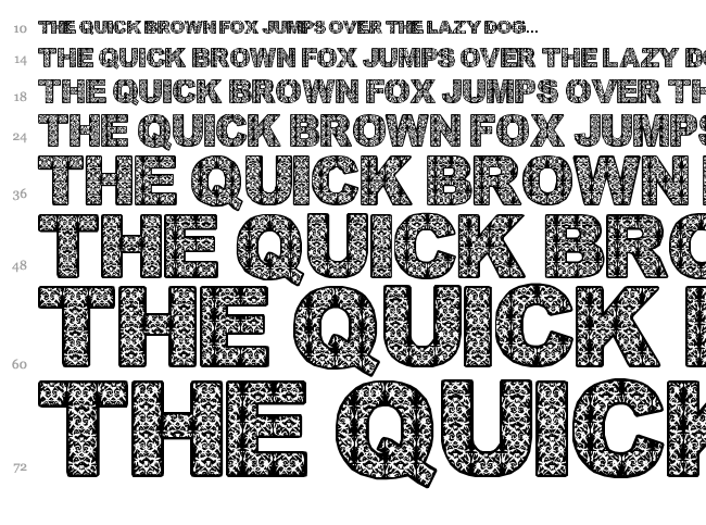 Batik Dayak Font font waterfall