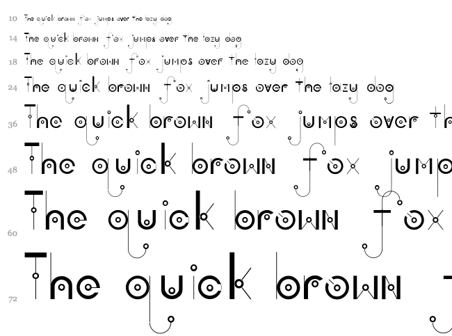 Bea font waterfall