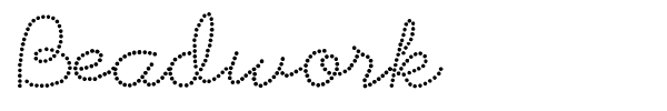 Beadwork font