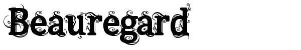 Beauregard font
