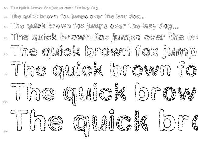 Beautiful font waterfall