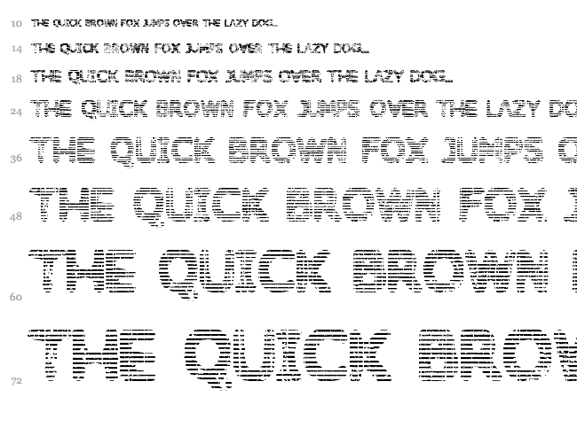 Behind Dirty Blinds font waterfall