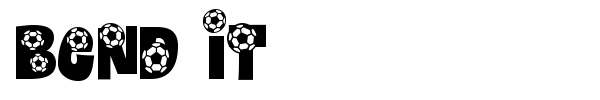 Bend It font