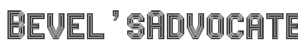 Bevel'sAdvocateMono font