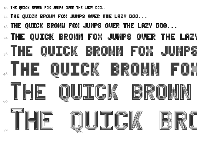 Bevel'sAdvocateMono font waterfall