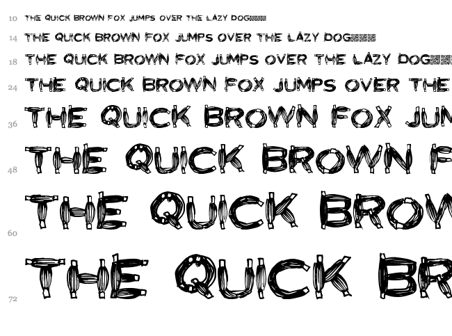 Biology font waterfall