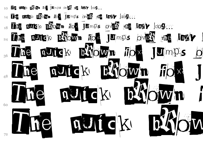 BlackCasper font waterfall