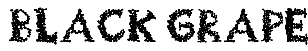 Black Grapes font