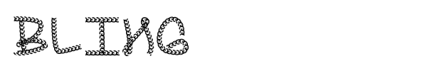 Bling font
