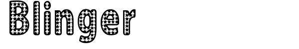 Blinger font