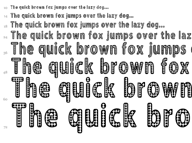 Blinger font waterfall