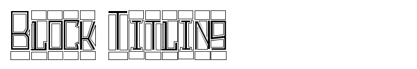 Block Titling font preview