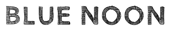 Blue Noon font