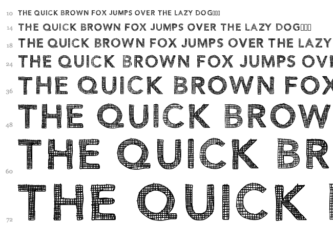 Blue Noon font waterfall