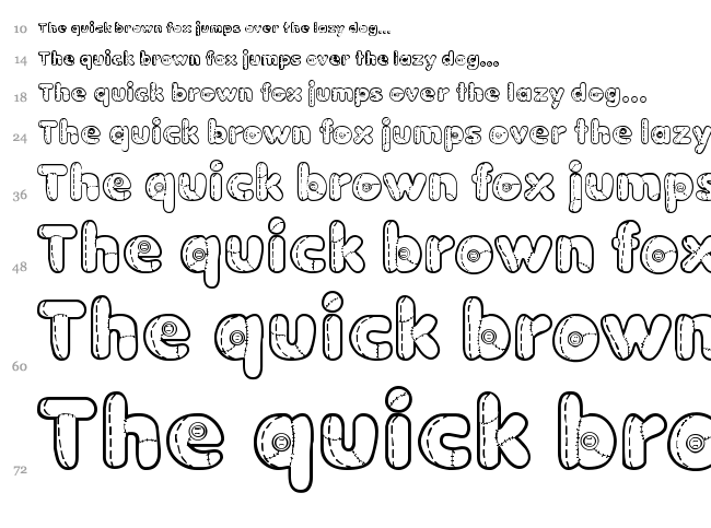 Boneca de Pano font waterfall