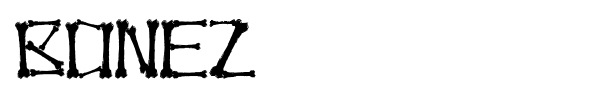 Bonez font