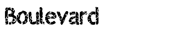 Boulevard font