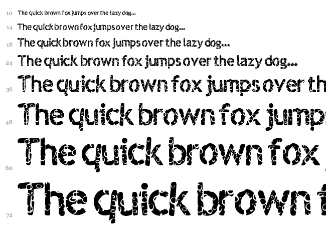 Boulevard font waterfall
