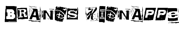 Brands Kidnapped font