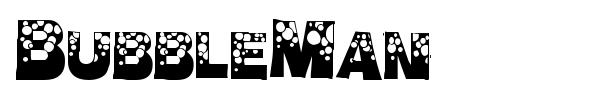 BubbleMan font