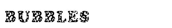 Bubbles font