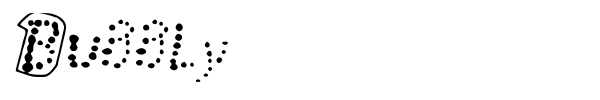Bubbly font