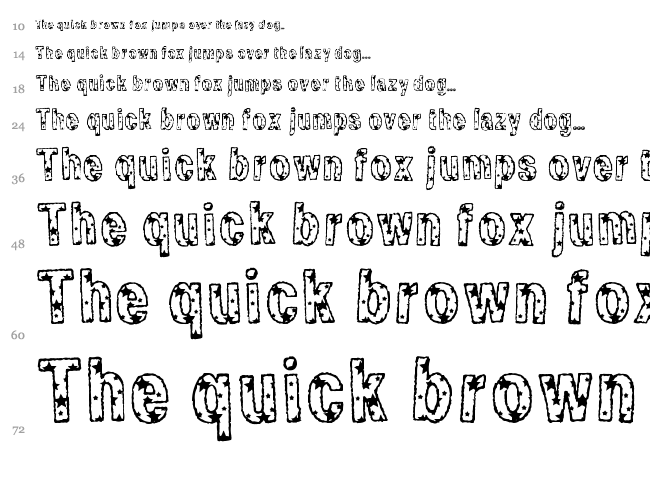 By Starlight font waterfall